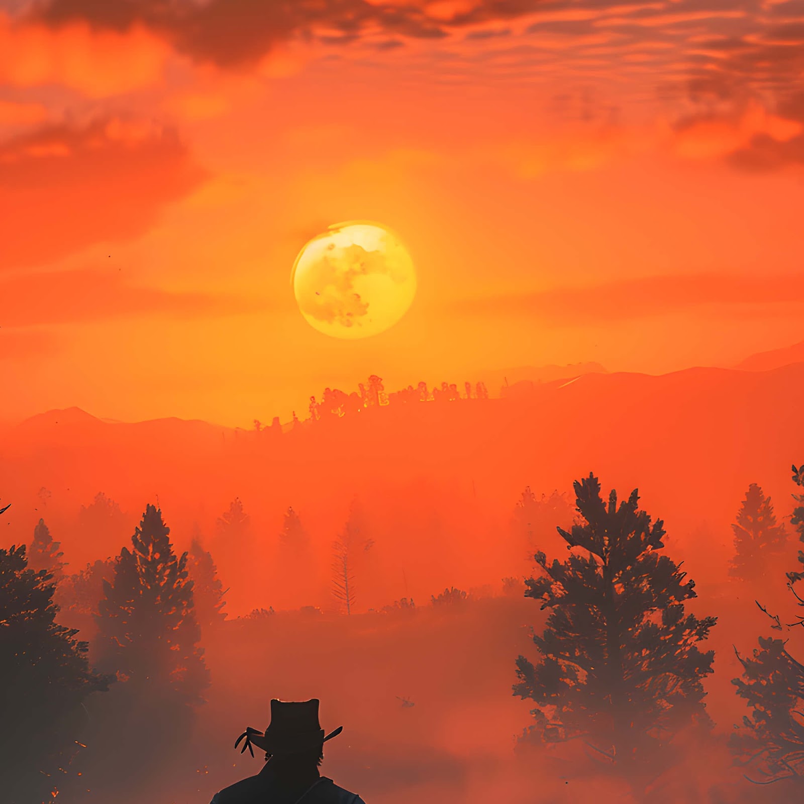 Download Arthur Morgan Sunset Ride 2K iPhone