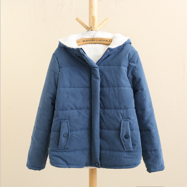 Padded Women's Hooded Jacket in College Style