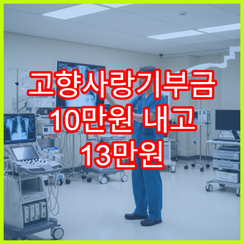 고향사랑기부금 10만원 내고 13만원 혜택받는 직장인 연말정산