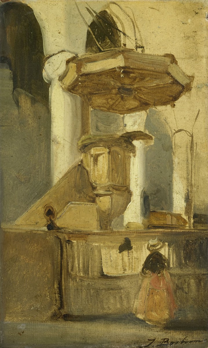 The Pulpit of the Church in Hoorn c 1860   c 1891