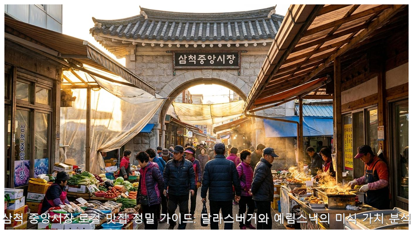 삼척 중앙시장 로컬 맛집 정밀 가이드: 달라스버거와 예림스낵의 미식 가치 분석 핵심 안내 및 분석 인포그래픽 (2)