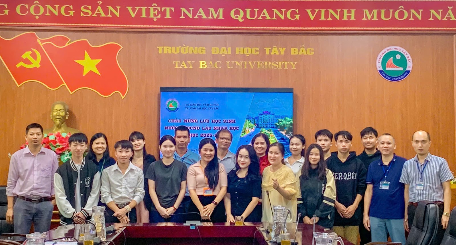 Trường Đại học Tây Bắc tiếp nhận Lưu học sinh Lào nhập học đợt 1 năm học 2025-2026