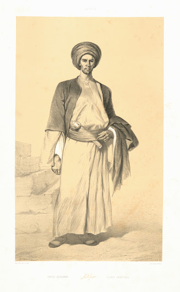 Copte Écrivain A Copt Writer 1851