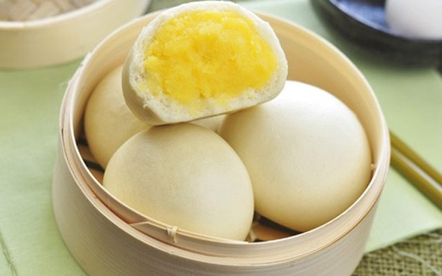 Bánh Bao Nhân Trứng Xốp