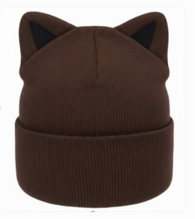 Herren Strickmütze und Schal Set, gefüttert