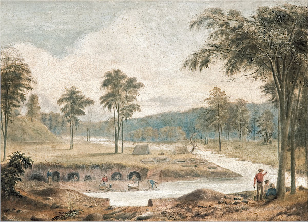Gold digging circa 1852