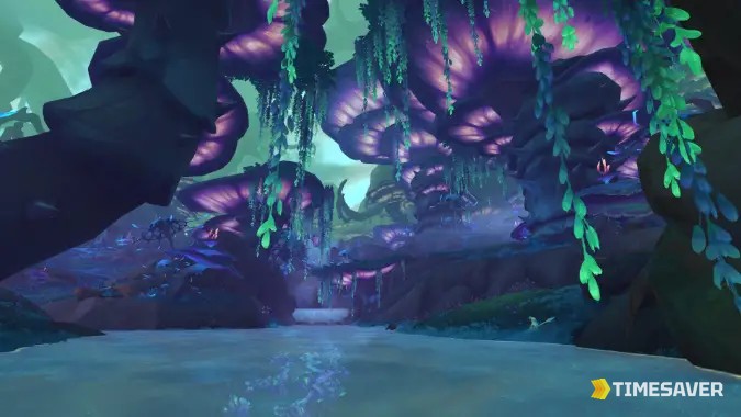 The venom-corrupted, water-logged environment of WoW Midnight's Coiled Isle, the setting for the Venomous Abyss raid in Patch 12.1.