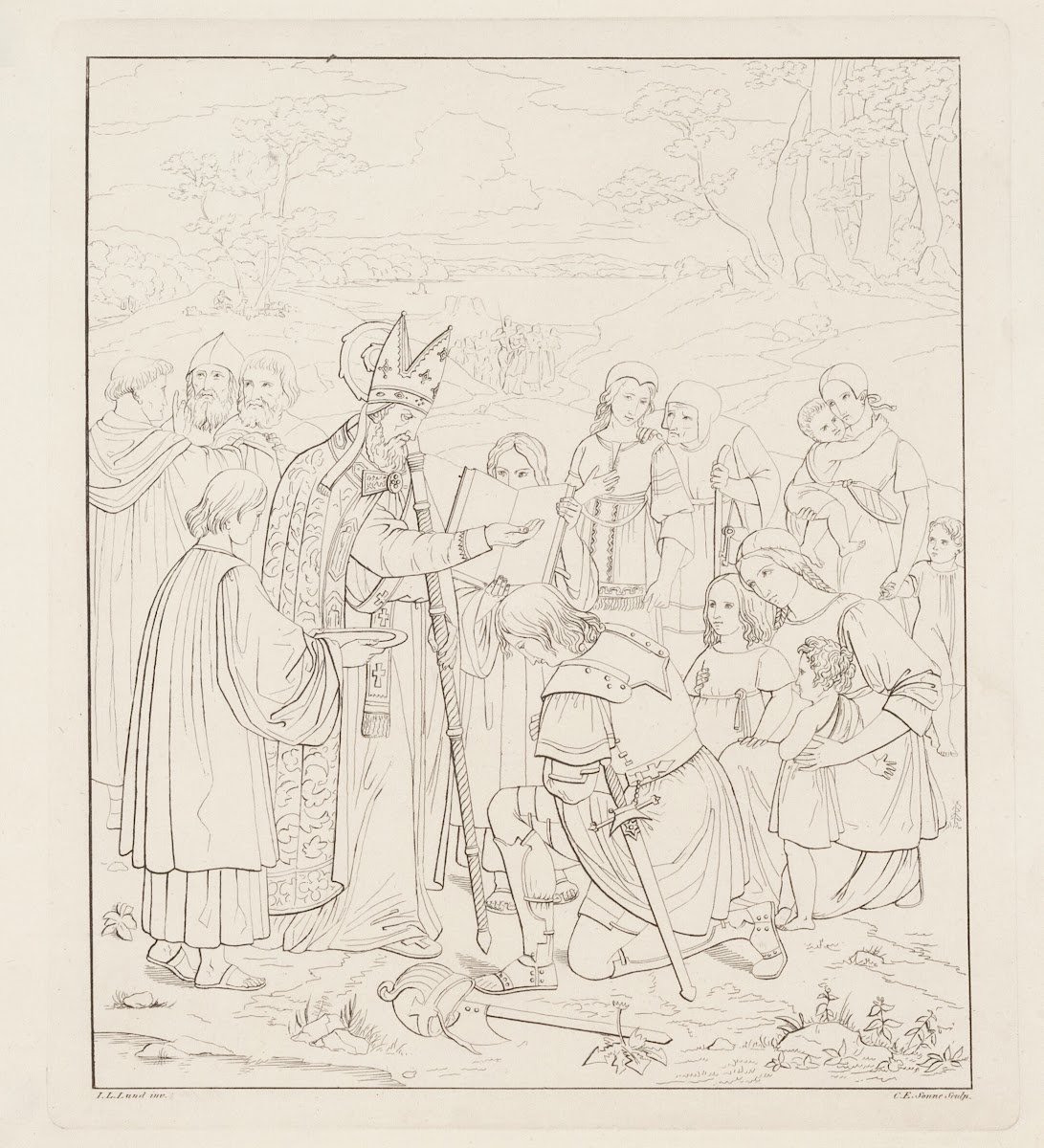 De første danske kristnes dåb 1826