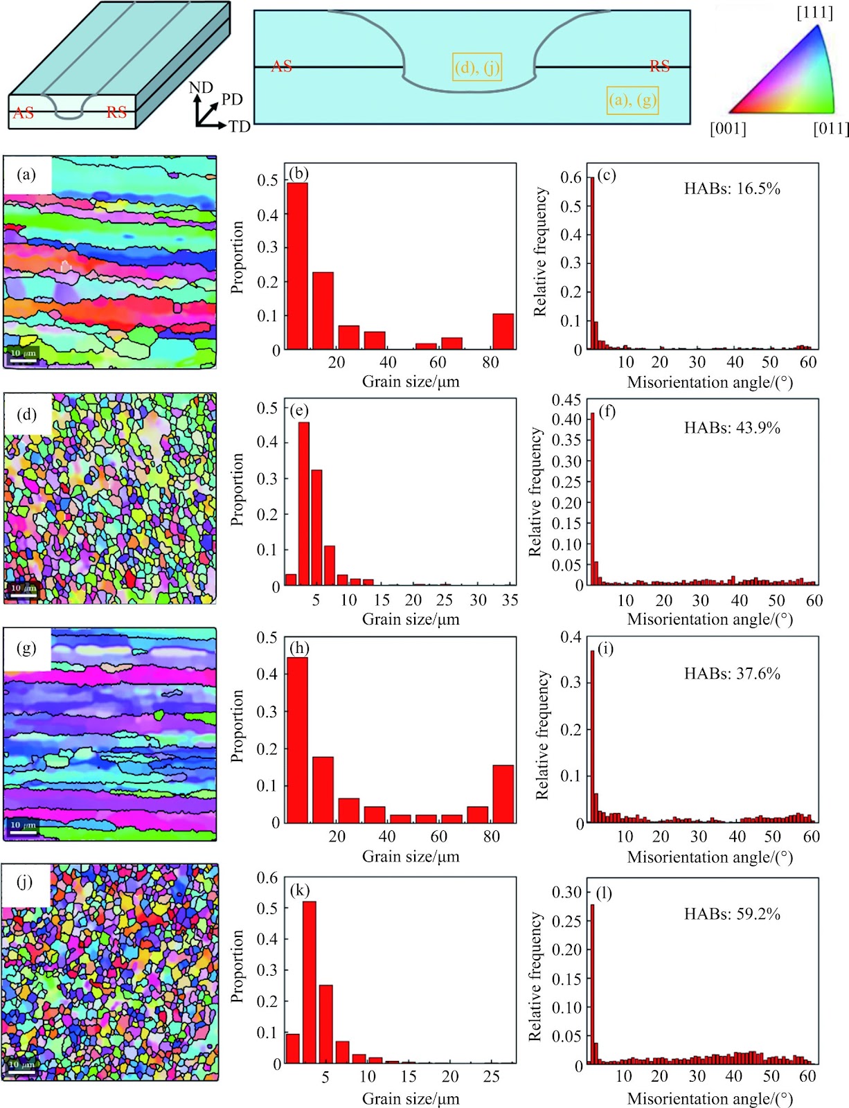 Microstructure evolution and mechanical properties of 2195 Al-Li alloy with different heat-treatment states via friction stir additive manufacturing
