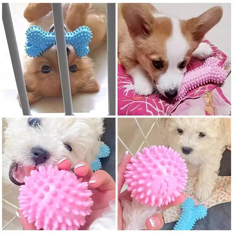 Gummi-Spielball für Hunde mit Schwanz