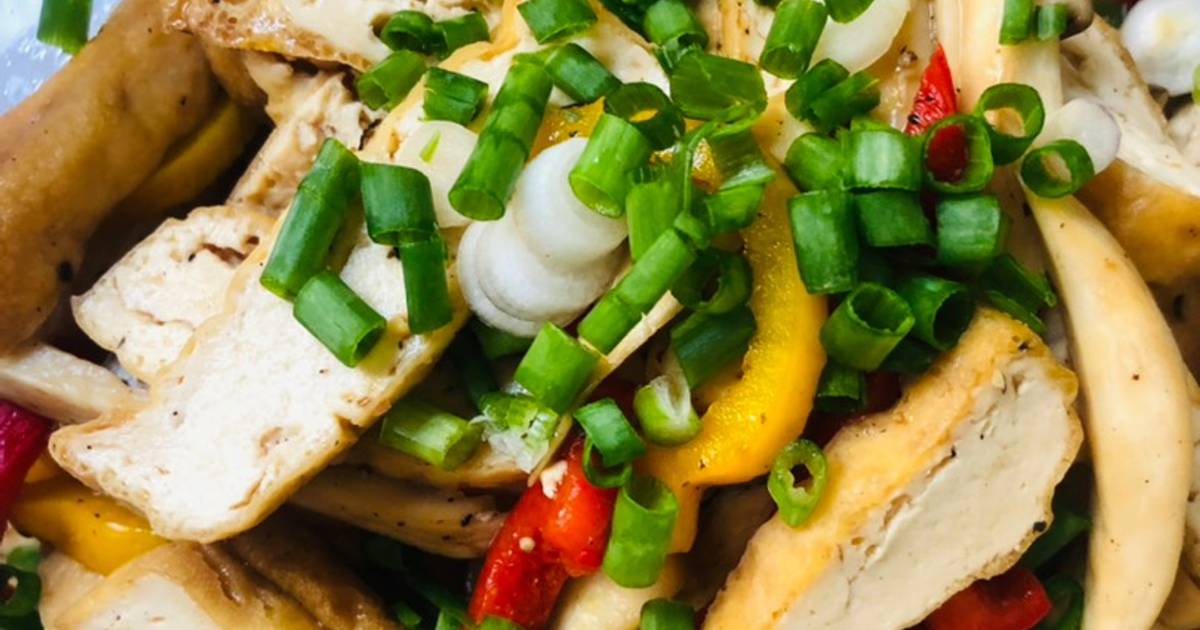 Đậu xào nấm (chay) (308kcal)