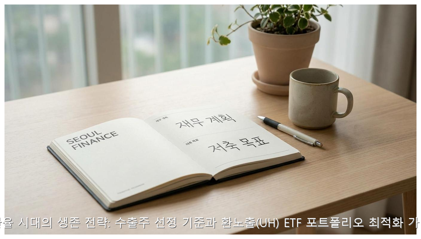 고환율 시대의 생존 전략: 수출주 선정 기준과 환노출(UH) ETF 포트폴리오 최적화 가이드 핵심 안내 및 분석 인포그래픽 (8)