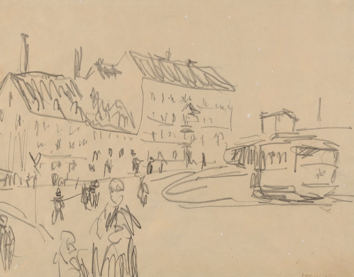 Strassenbahn in Dresden 1909