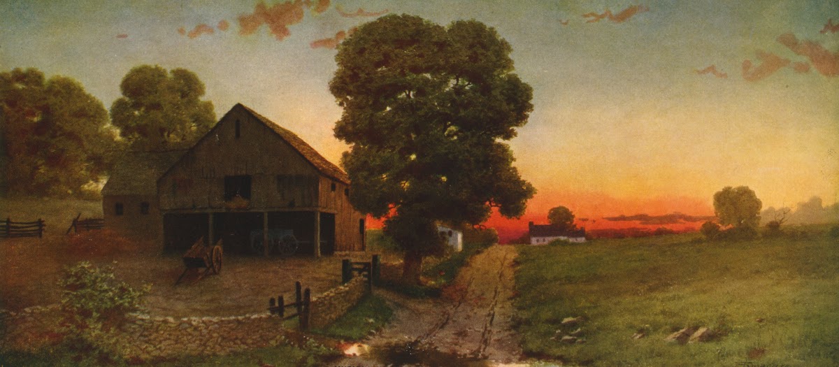 A New Hampshire sunset c1910