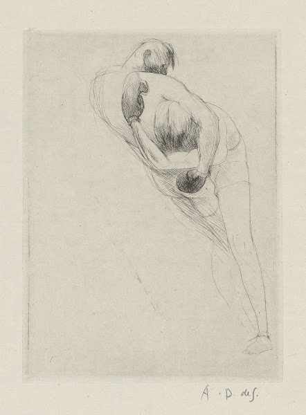 Tableau de la boxe illustré de 29 gravures à leau forte pl 24 1923
