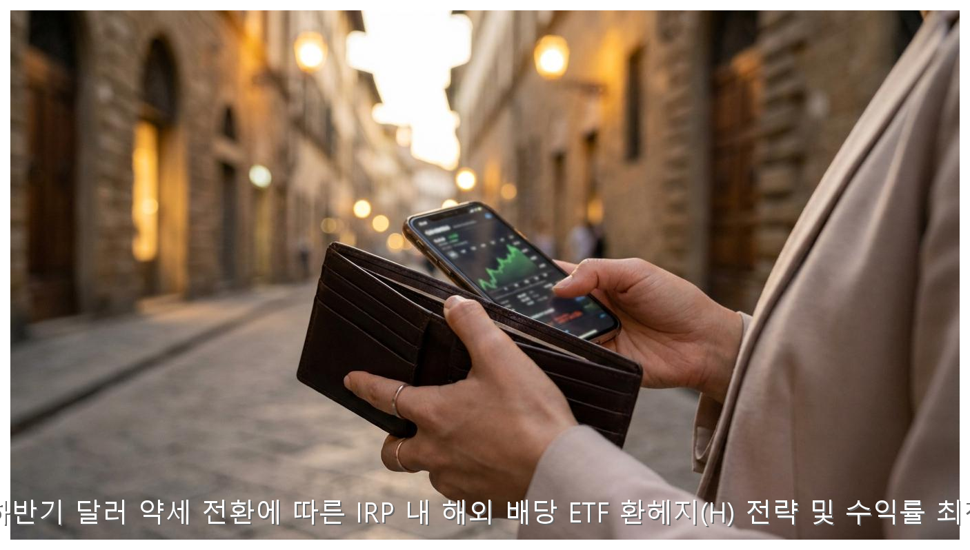 2026년 하반기 달러 약세 전환에 따른 IRP 내 해외 배당 ETF 환헤지(H) 전략 및 수익률 최적화 분석 핵심 안내 및 분석 인포그래픽 (3)