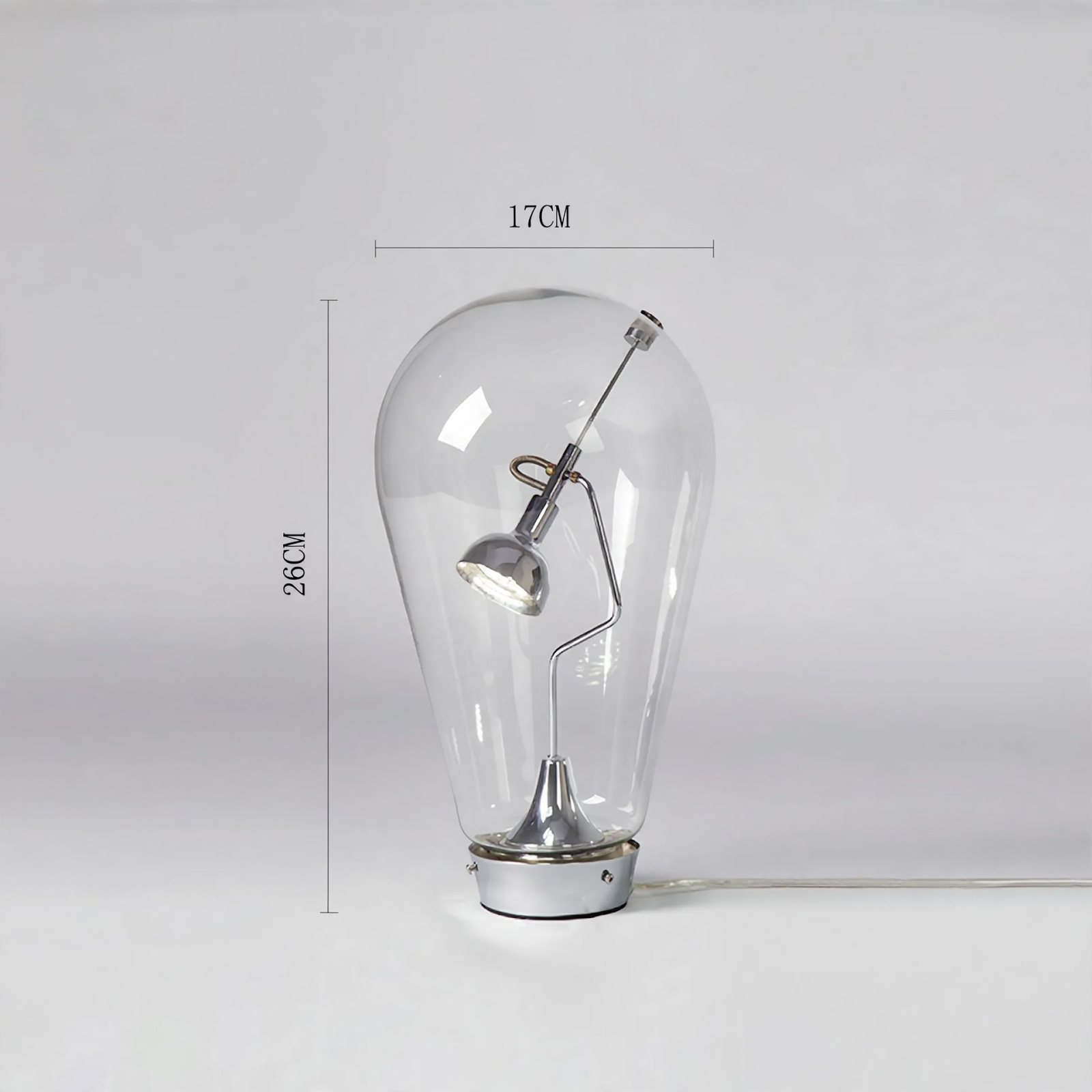 Glass Table Lamp TL-0126 with Touch Switch