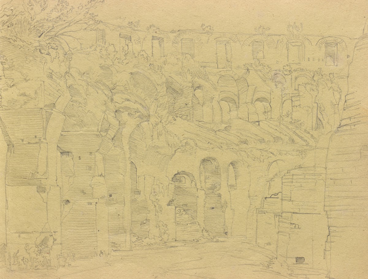 Album with Views of Rome and Surroundings Landscape Studies page 12a Roman ruins