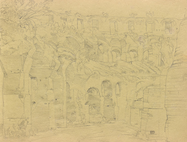 Album with Views of Rome and Surroundings Landscape Studies page 12a Roman ruins
