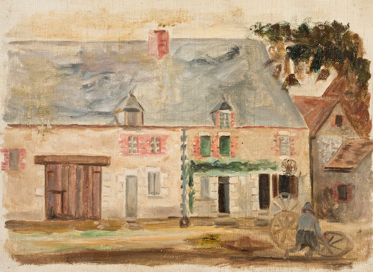 Kołodziej przed domem 1924