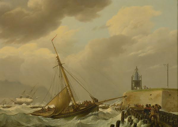 Ship In Stormy Seas 1821