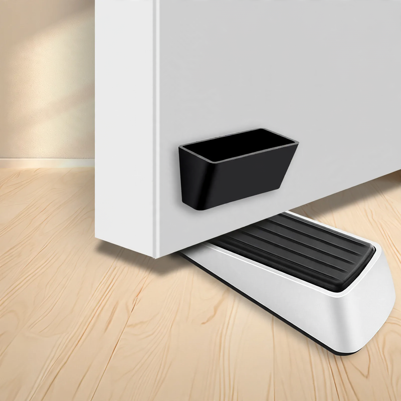 Door stopper with spring, non-slip