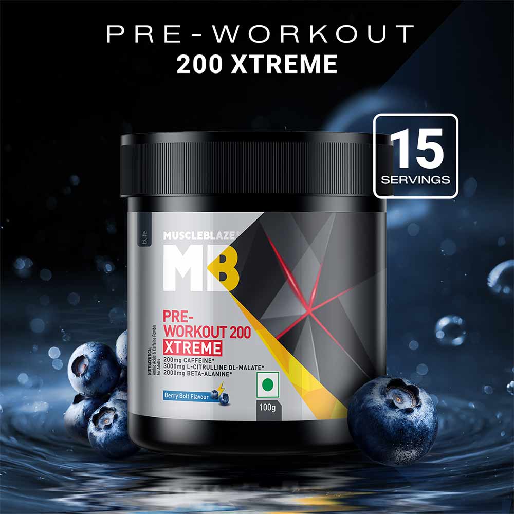 PRE Workout 200 Xtreme — Berry Bolt, 0.22 lb