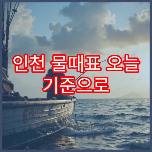 인천 물때표 오늘 기준으로 소래포구와 영종도 바다타임 실시간 확인