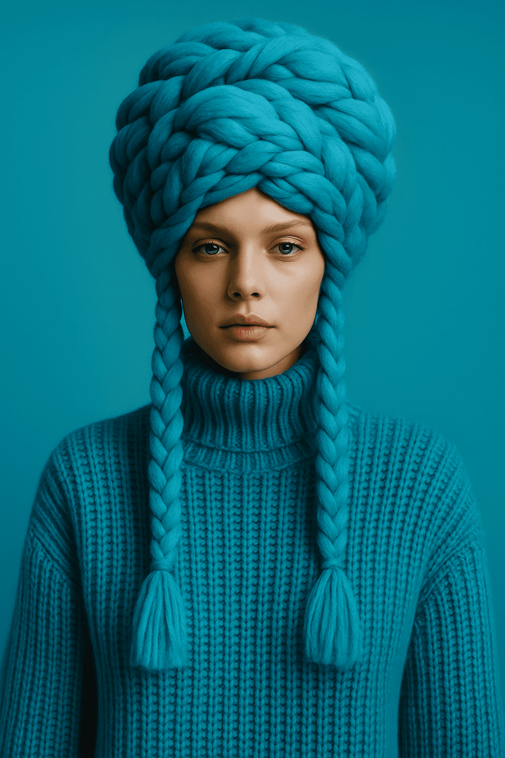 Una fotografía de retrato de alta costura