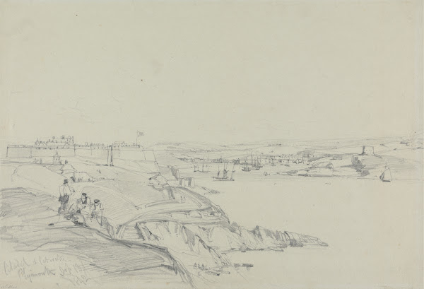 The Royal Citadel and Cattewater Plymouth 1842