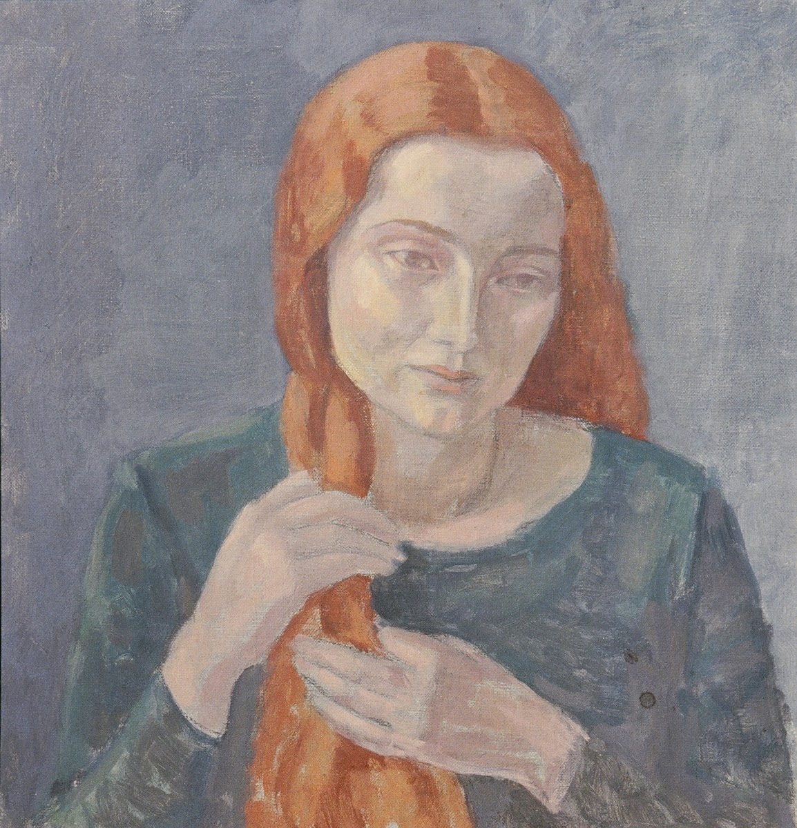 Mädchen mit langen Haaren 1936