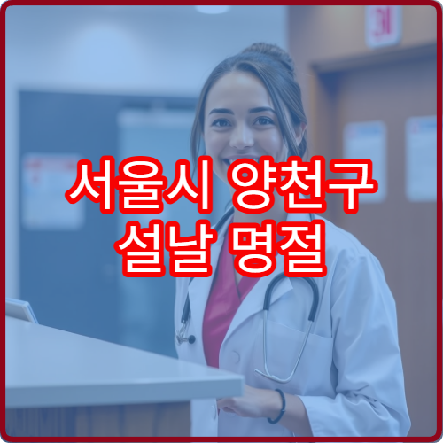 서울시 양천구 설날 명절 한의원 연휴 진료 병원 근육통·소화불량·피로 침치료 가능