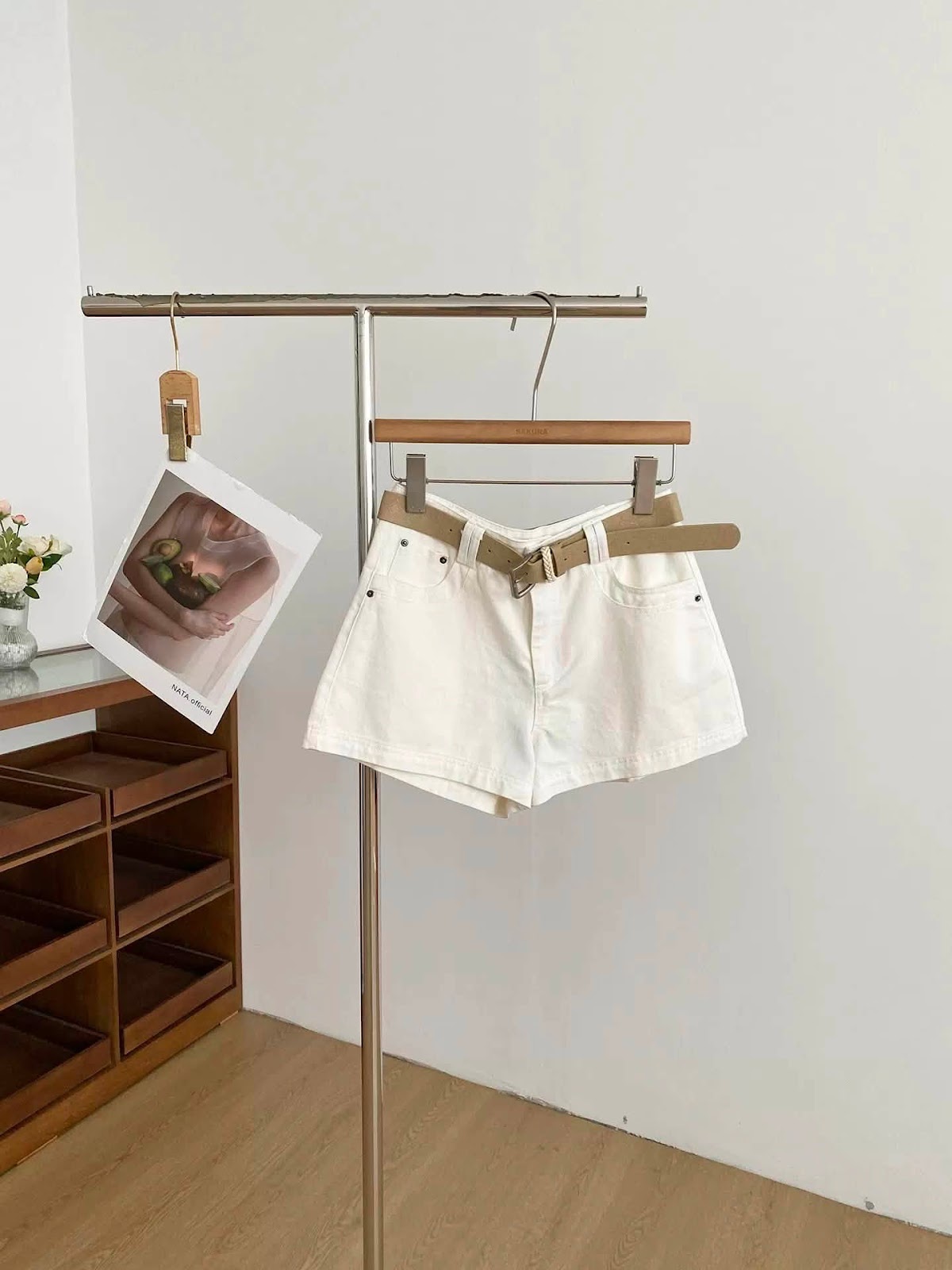 Quần short kaki đai đôi 2túi kèm nịt XONXEN SHOP 978 – Image 4