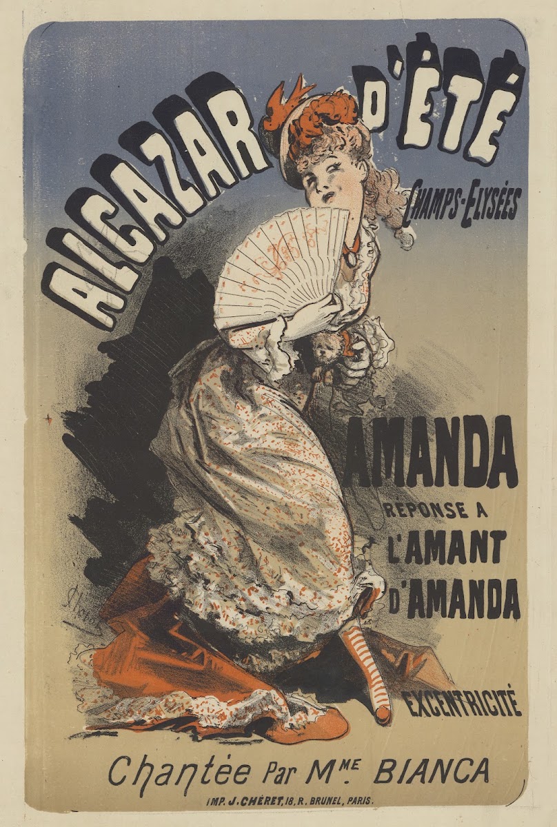 Alcazar dEté Lamant dAmanda et Amanda réponse à lAmant dAmanda 1876