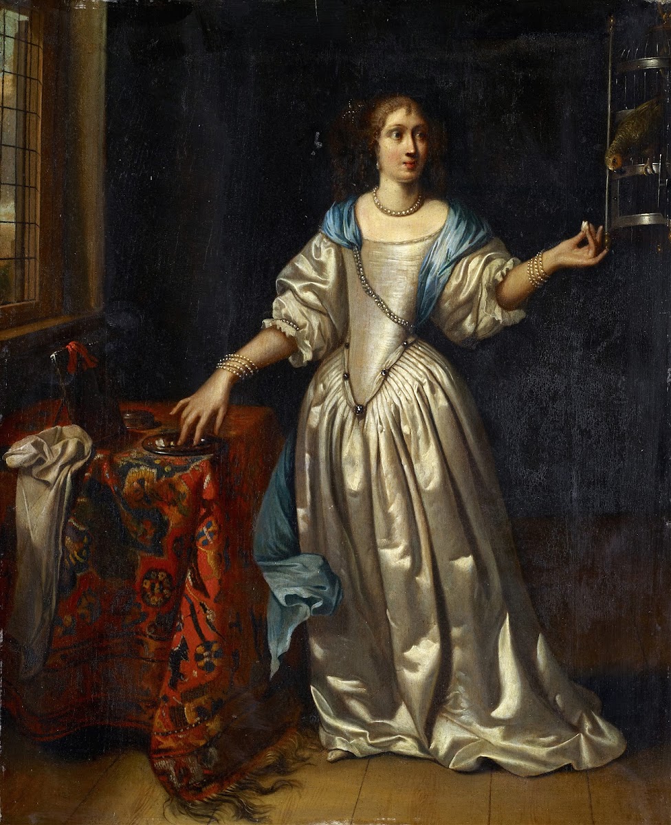 Lady With Parrot
