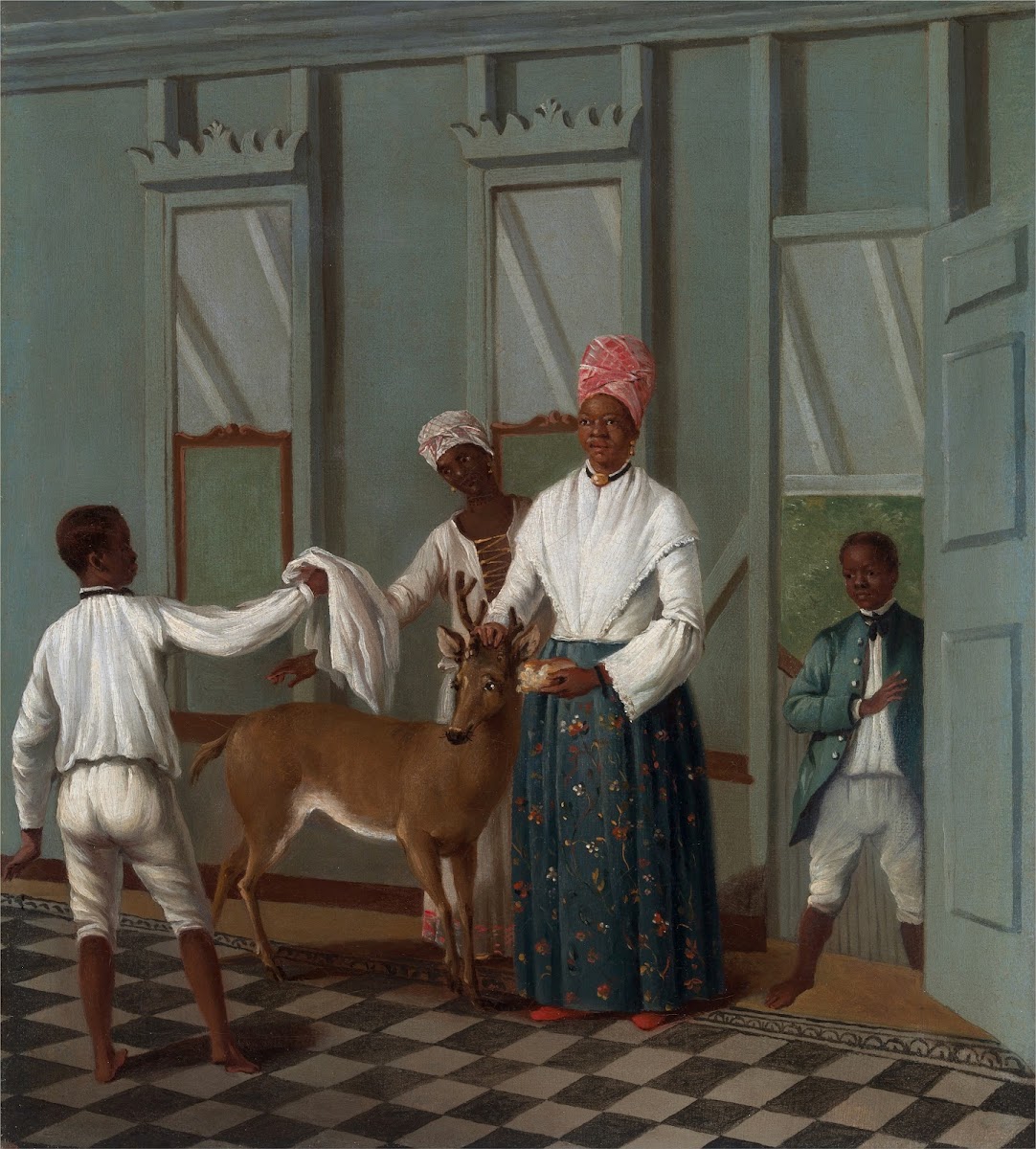 Servants Washing A Deer circa 1775