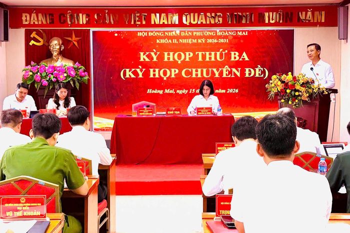 HĐND phường Hoàng Mai họp chuyên đề về đầu tư công - Đài Phát thanh và truyền hình Hà Nội