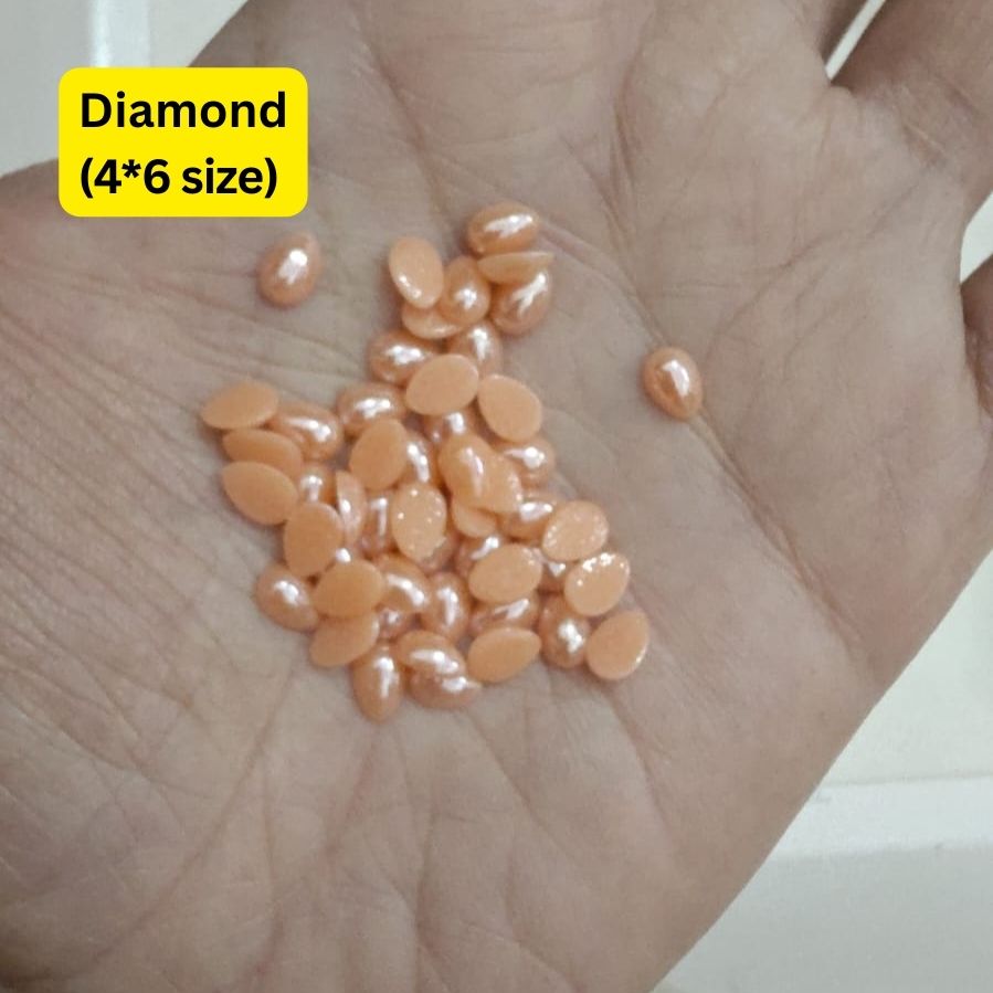 Base peach Diamond Tikali (4*6 size) pack of 50