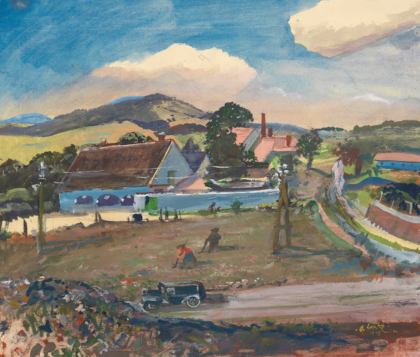 Gehöft in Mauer 1941