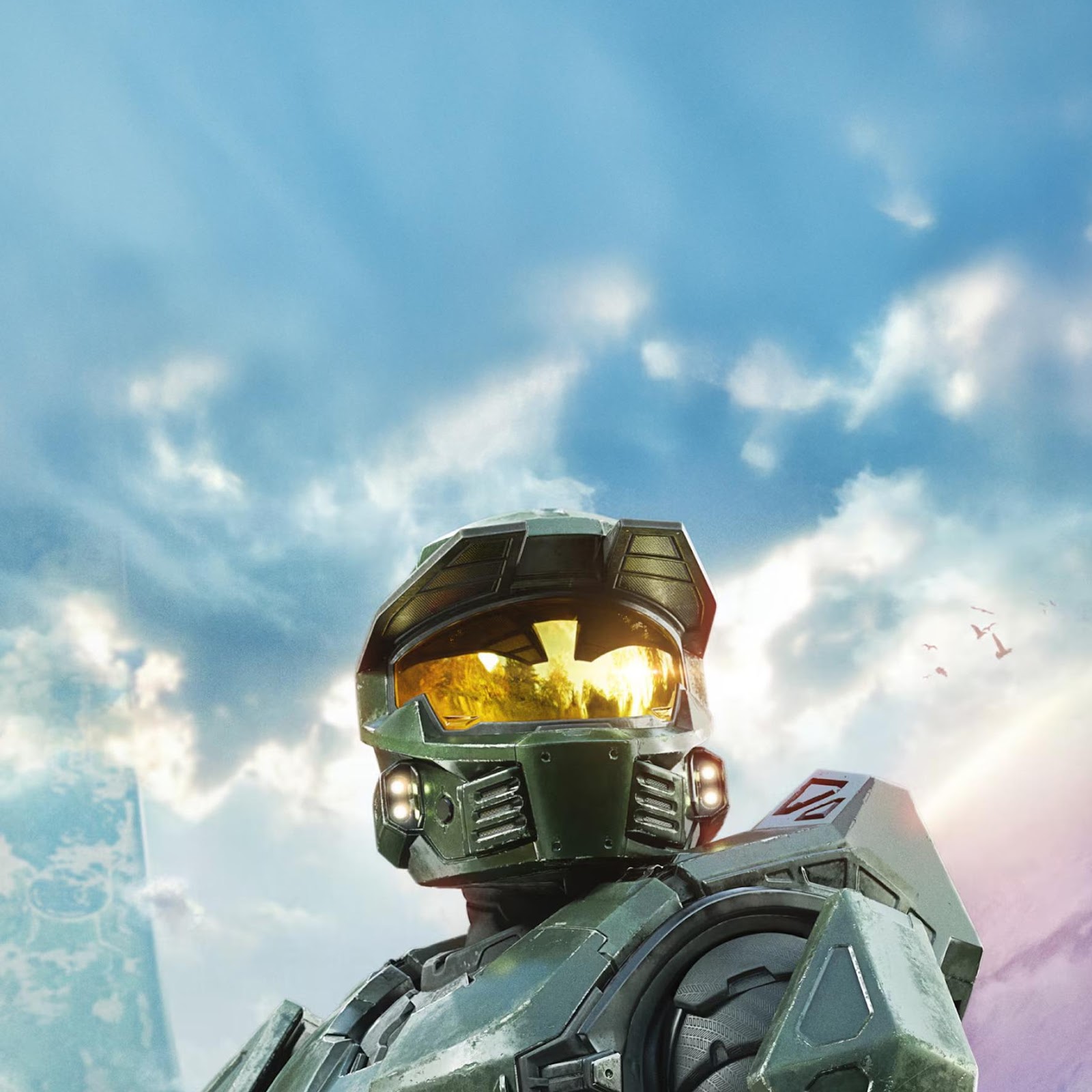 Download Master Chief Holding Assault Rifle 2K iPhone