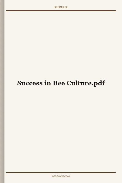 Success in Bee Culture
