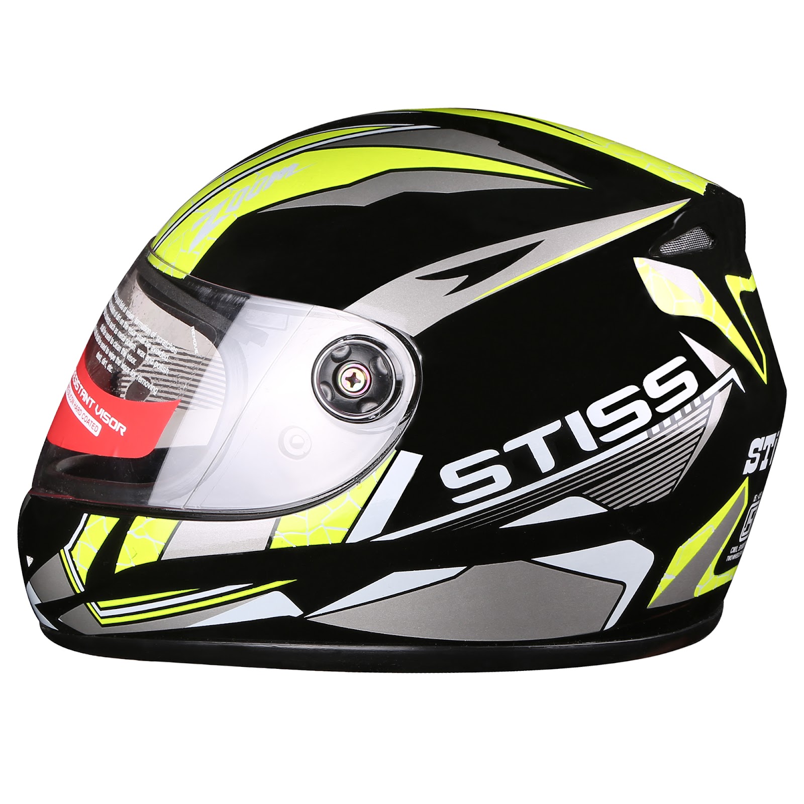 Side profile of the helmet showing aerodynamic shape