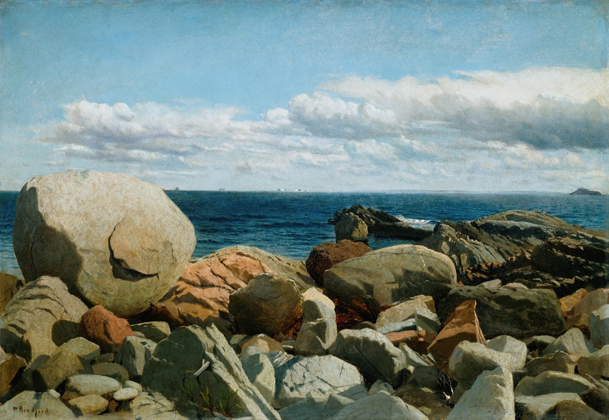 Coastal Rocks Nahant A Sketch