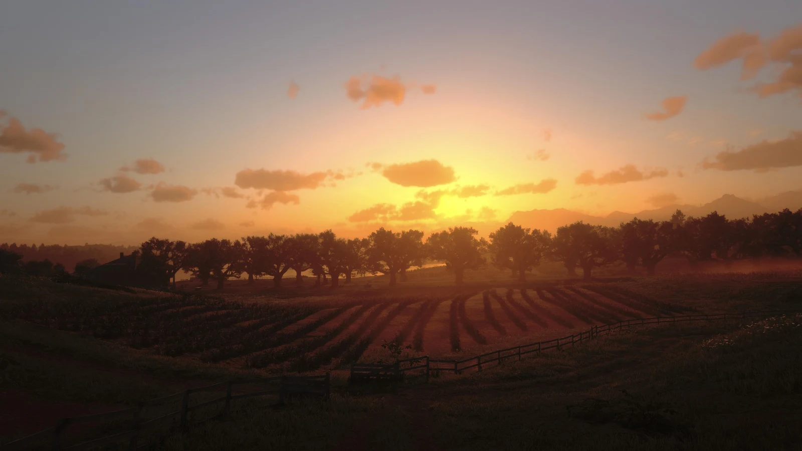 Red Dead Redemption 2 Sunset - Video Game Photography 4K Wallpaper (3840x2160)