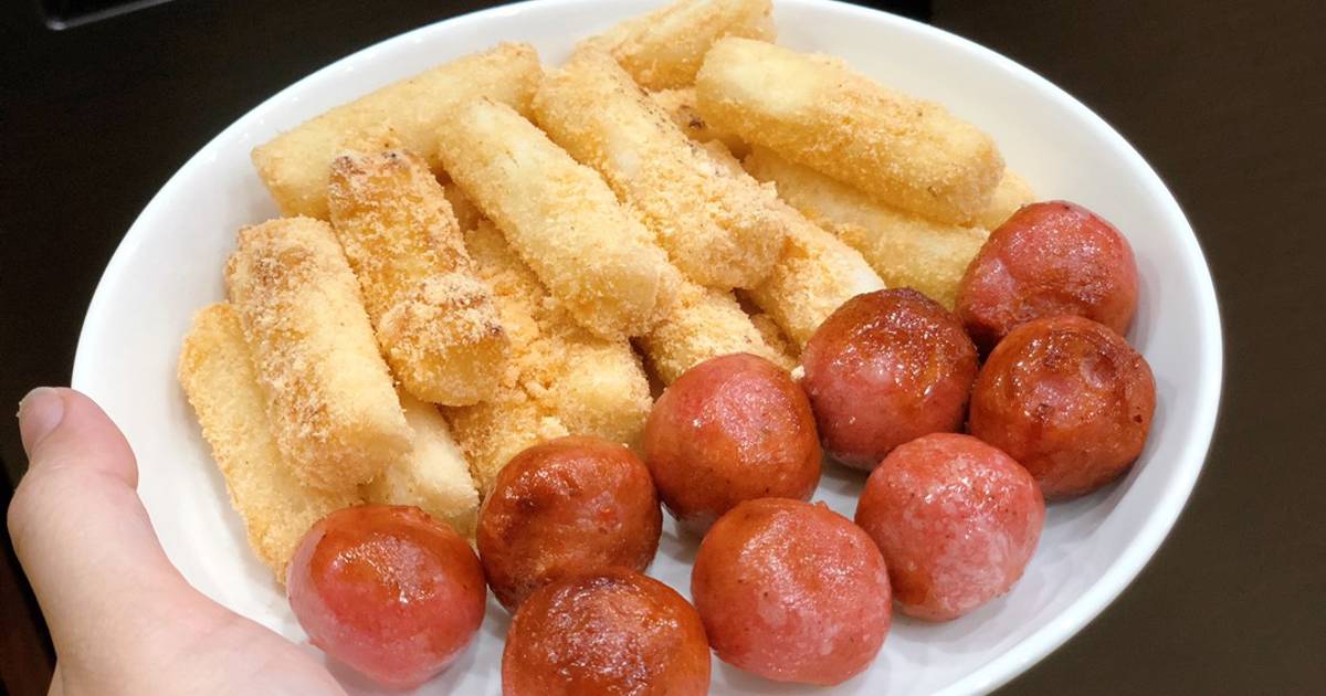 Tok phomai - xúc xích chiên - Vài món ăn vặt chiều chiều