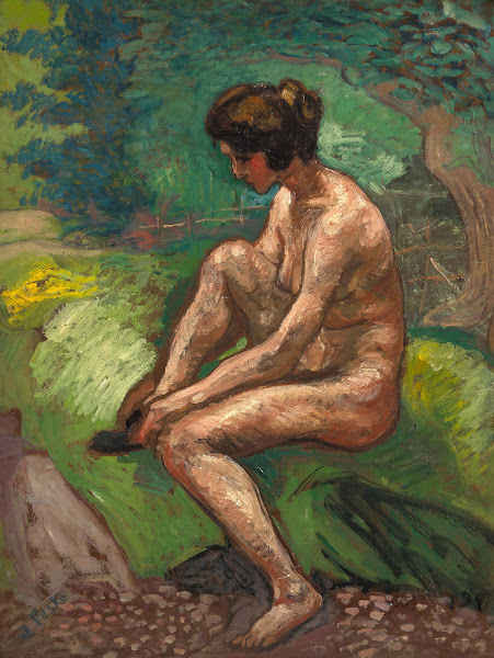 Nu au bord de la rivière