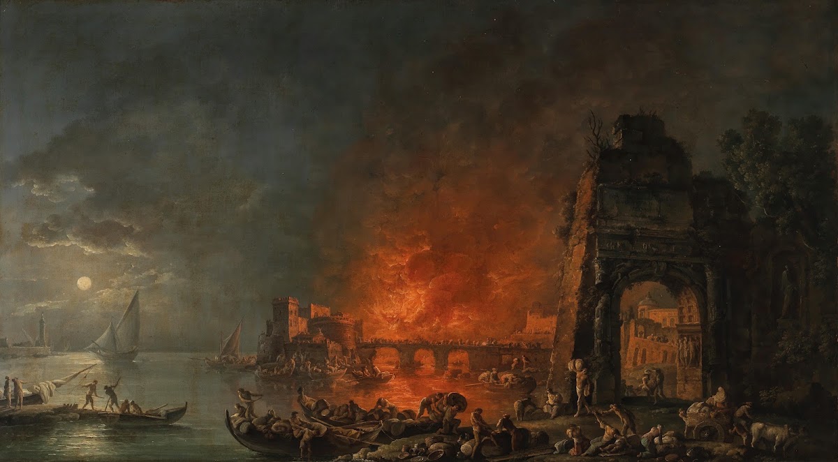 Explosion in a harbour 1789