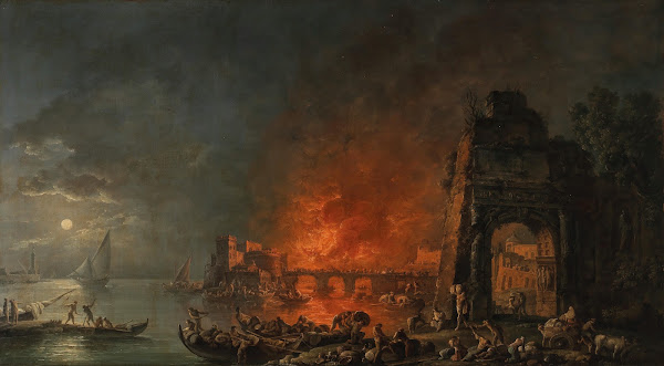 Explosion in a harbour 1789