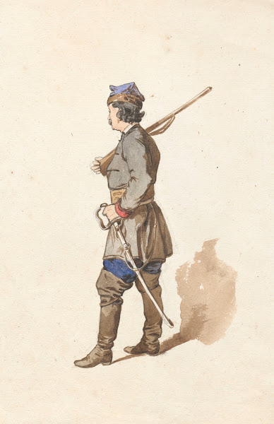 Krakow dweller with a rifle 1863