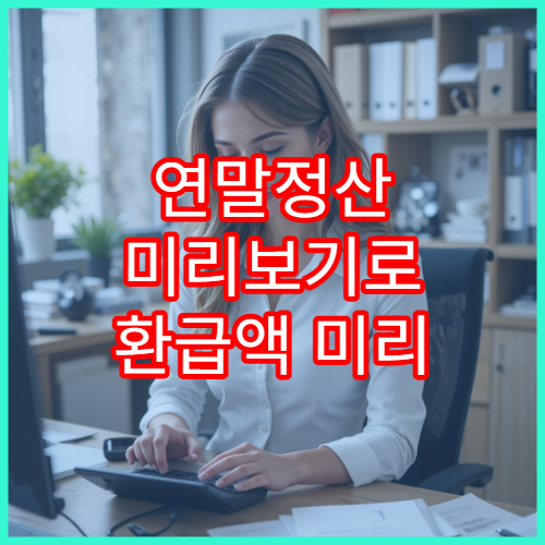 연말정산 미리보기로 환급액 미리 확인하는 방법